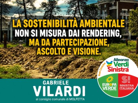 Piazza De Gasperi, Vilardi accende il dibattito: “La sostenibilità non può ridursi a slogan elettorali”