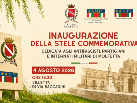 Molfetta avrà una stele dedicata agli antifascisti: ecco dove sorgerà e quando sarà inaugurata